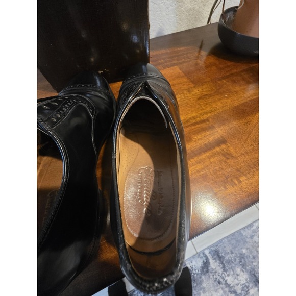 Johnston and Murphy mens Heritage vintage Black Leather Size 10 Made In The USA main image 6